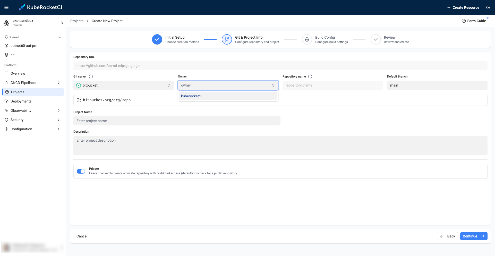 Git account discovery Git account discovery