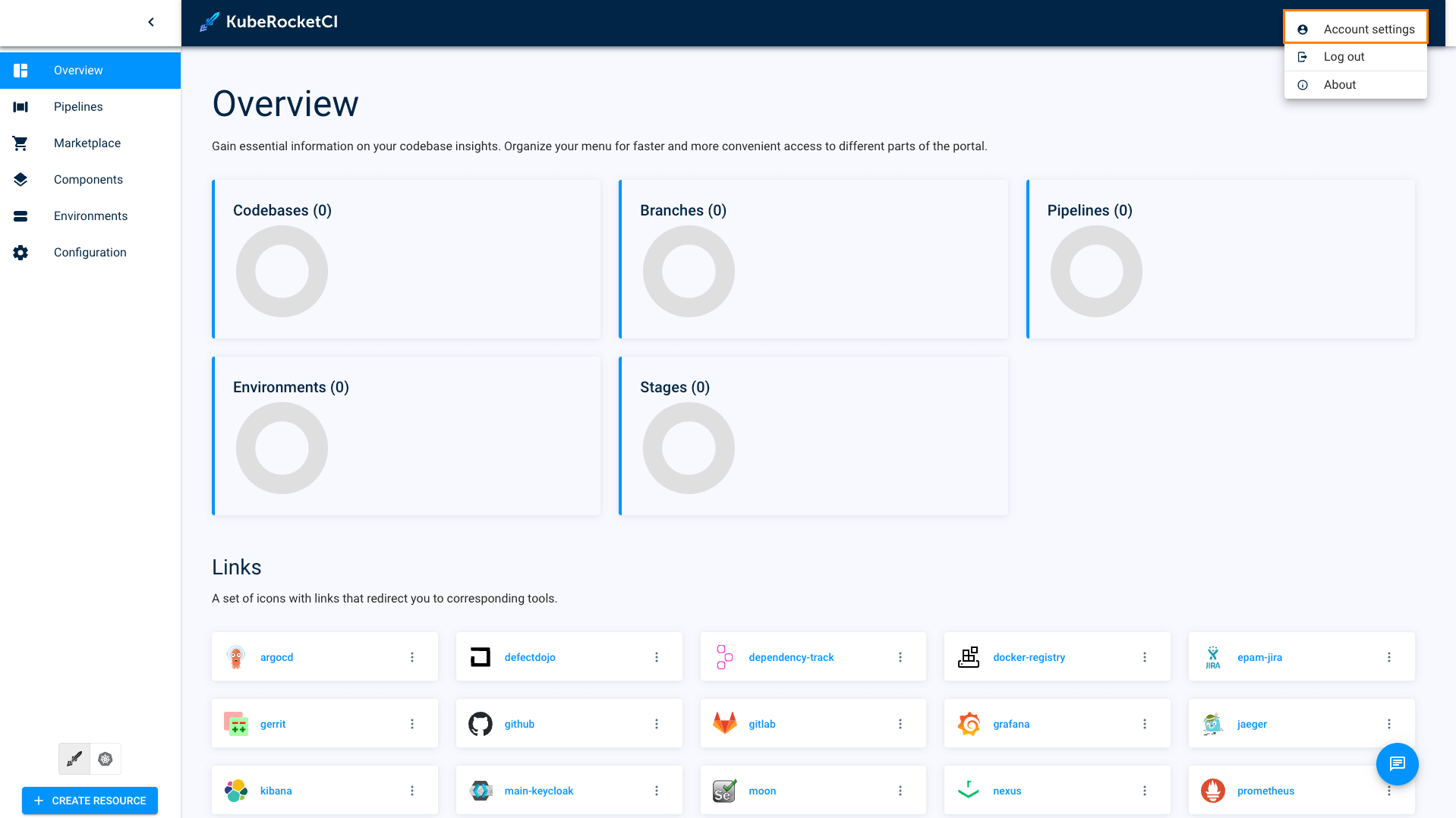 Cluster Settings Settings