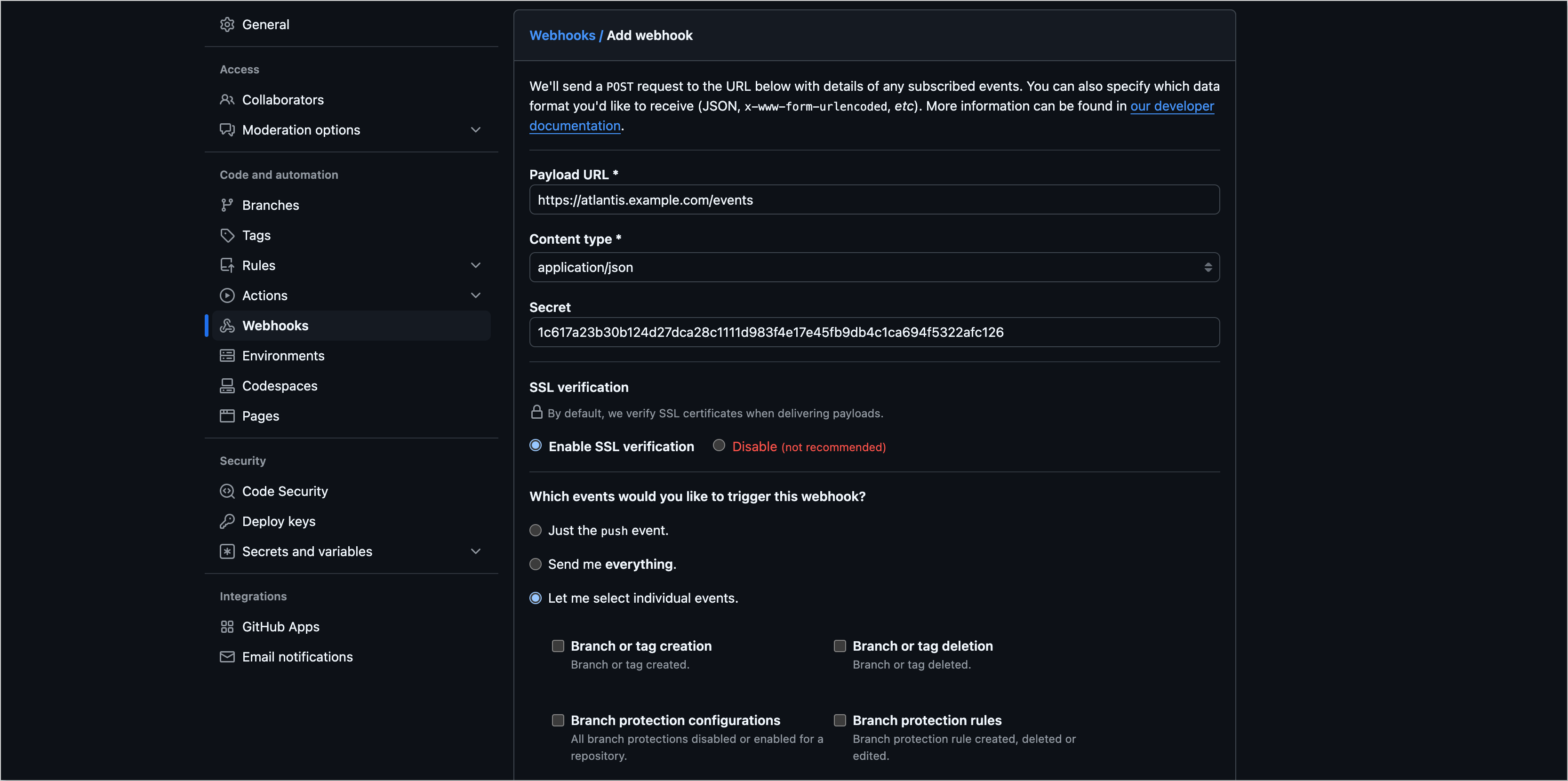GitHub Webhook