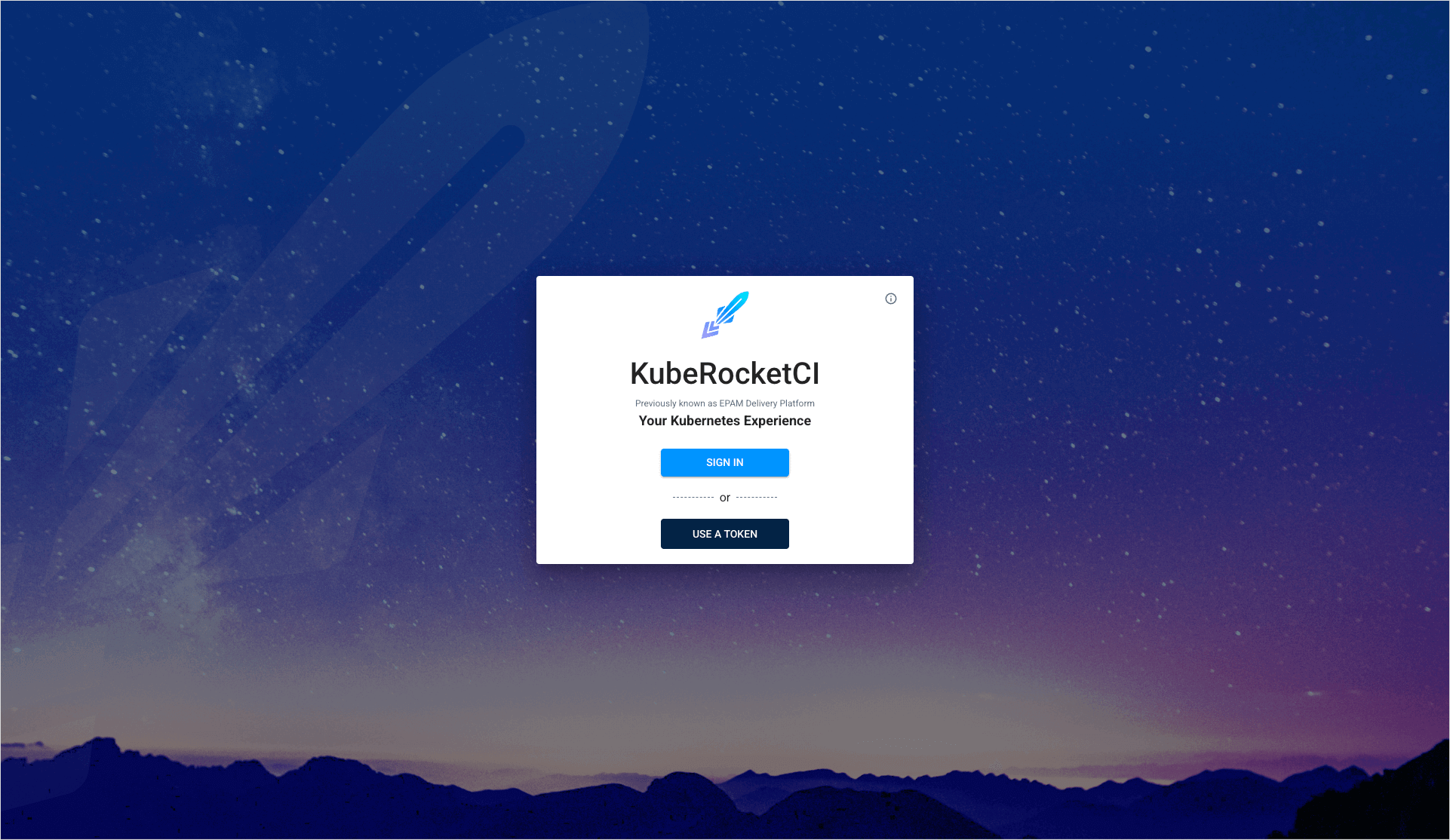 Login page Login page
