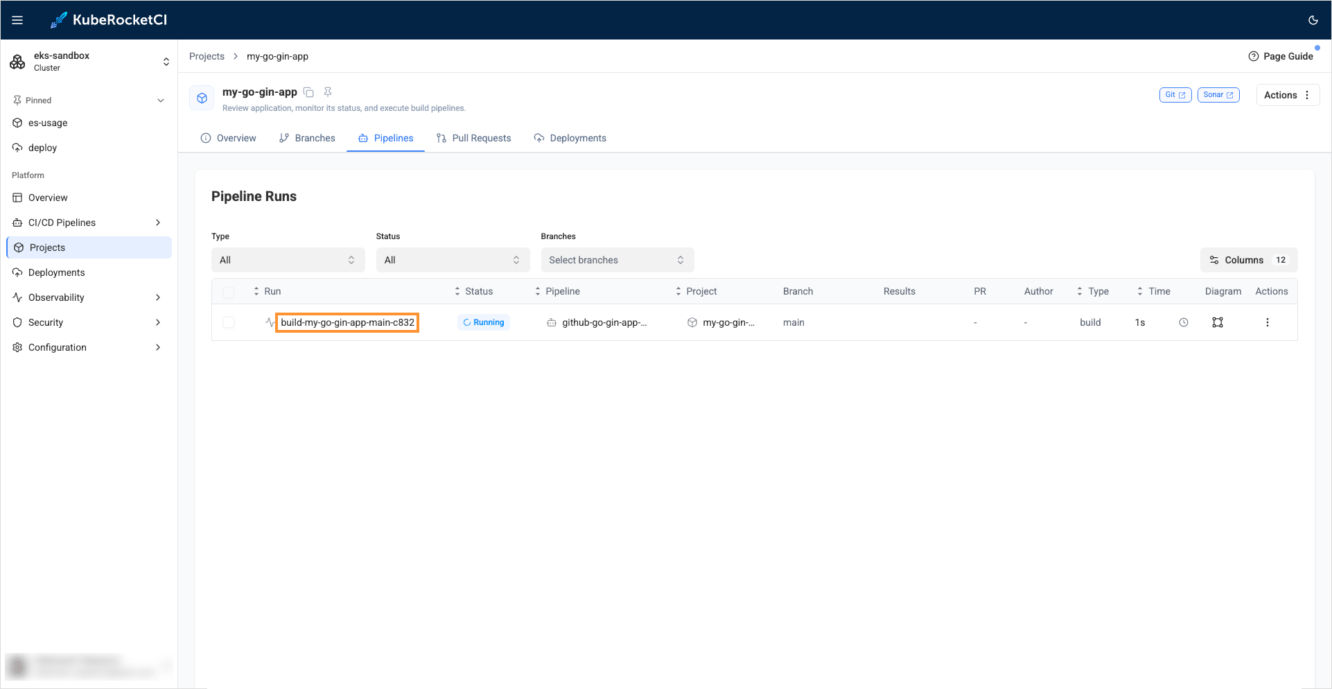 Pipelinerun logs Pipelinerun logs