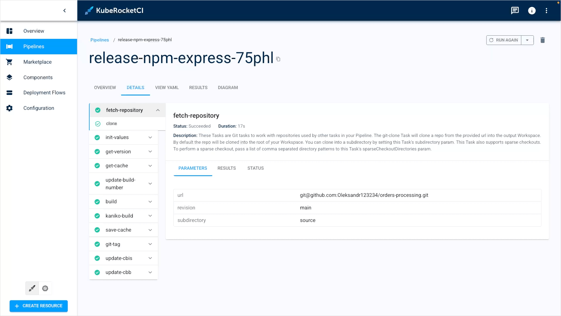 Release pipeline