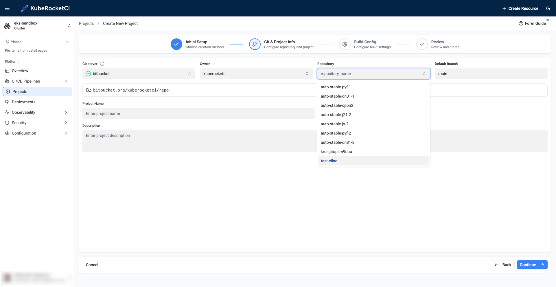 Git repository discovery Git repository discovery