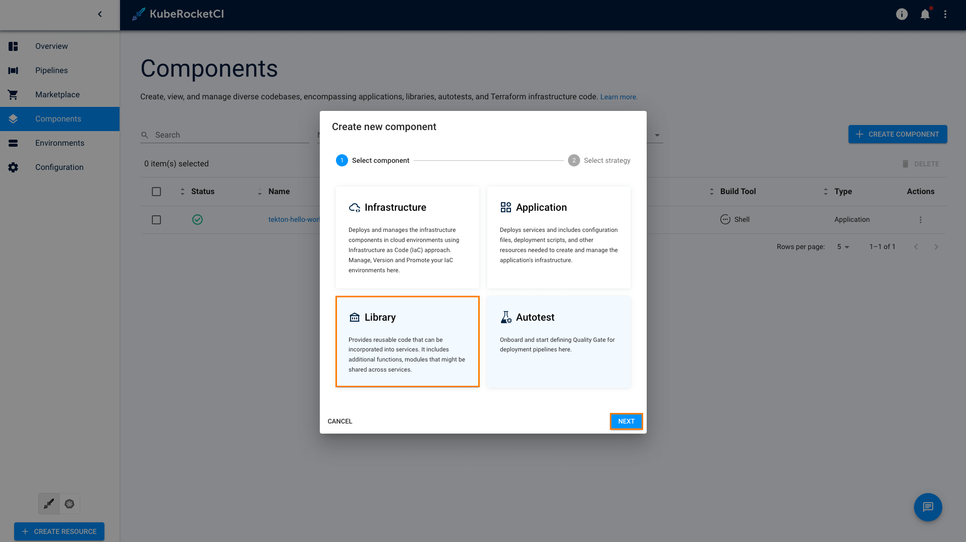 Create Library Create Library